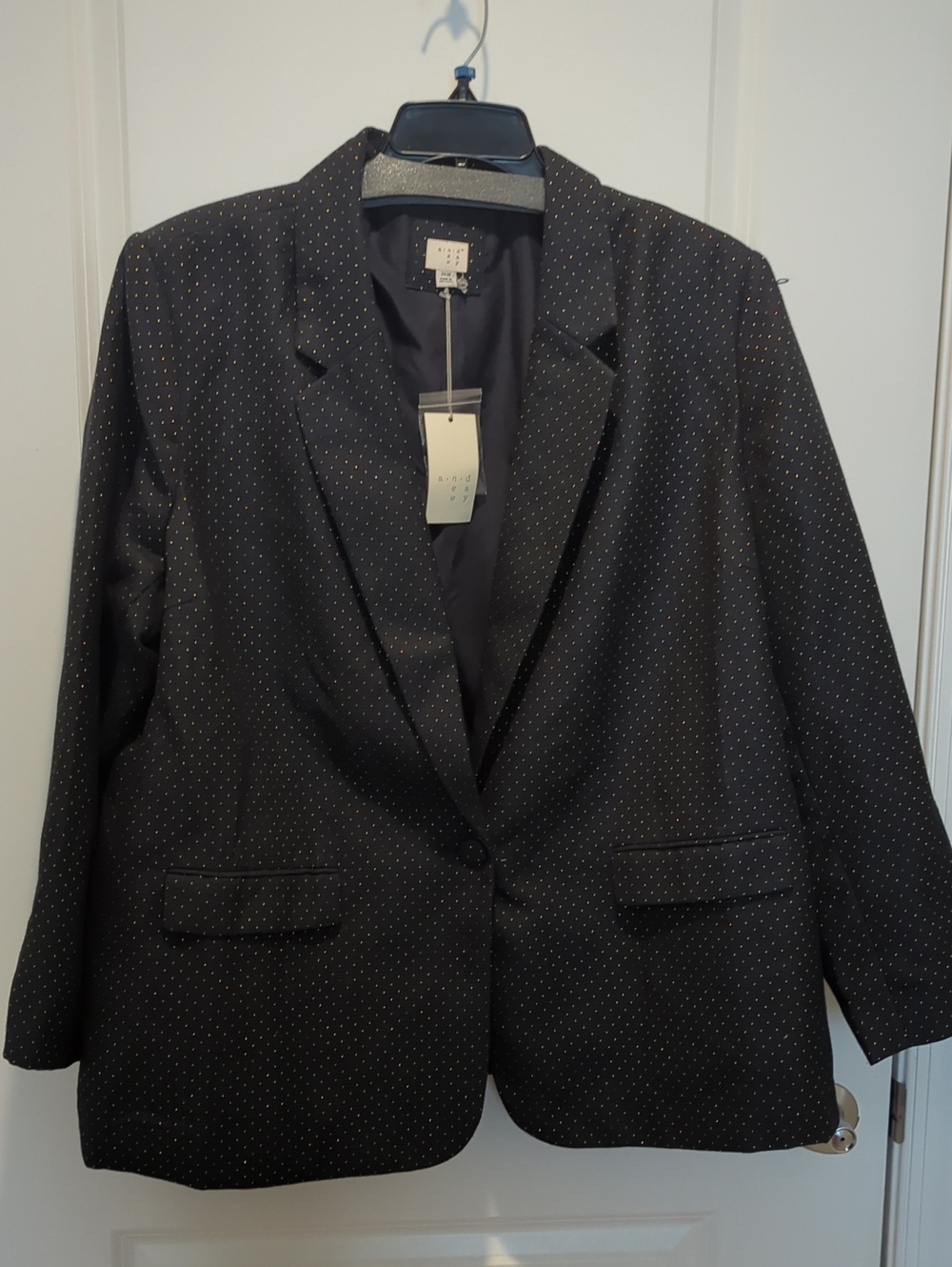 NWT A New Day Navy Gold Blazer Size 26w